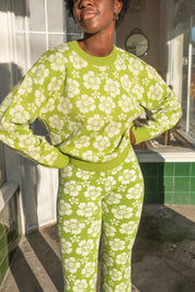 Olive Happy Hawaii Knit Jumper