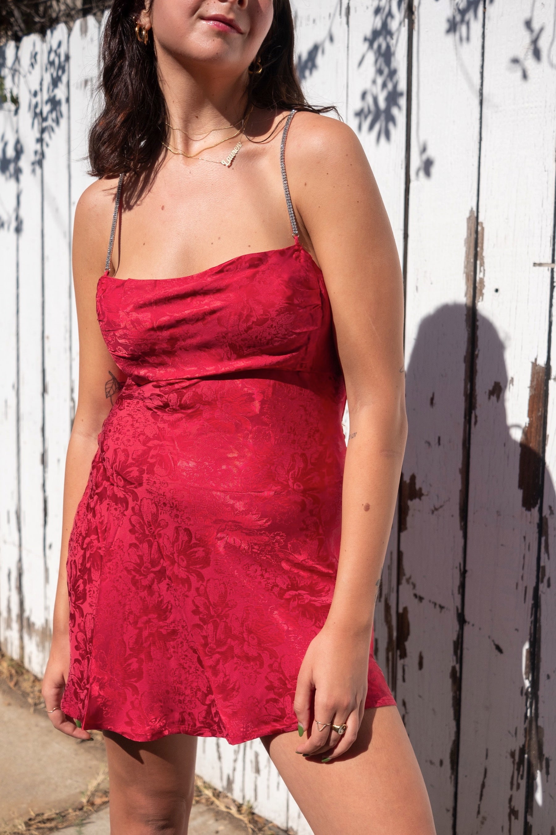 Red Gabrielle Mini Dress