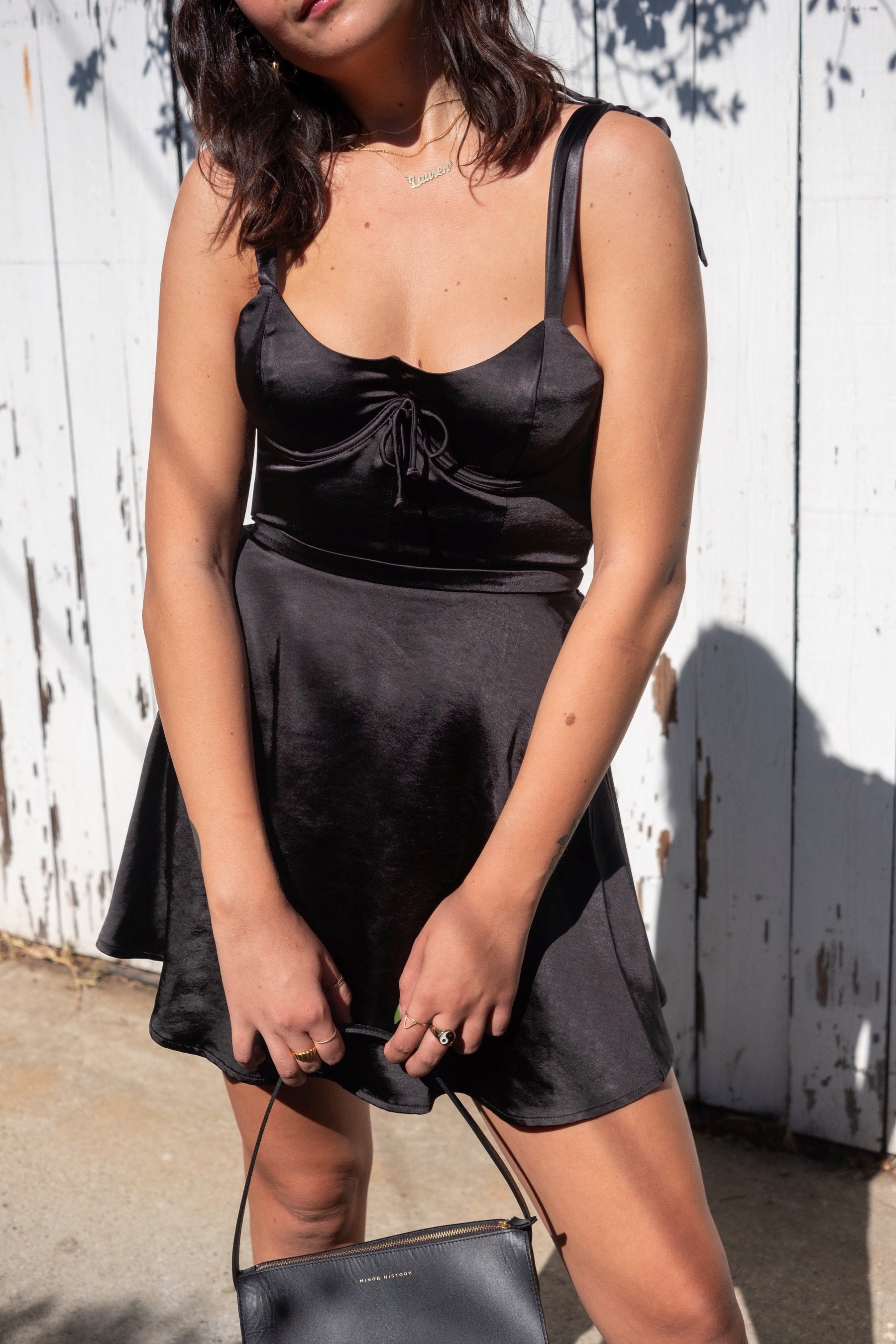 Black Taliah Mini Dress