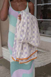 Orchid Metal Monroe Towel