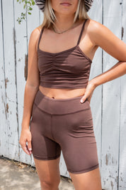 Espresso Stretch Shorts