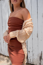 Chocolate Tarley Dress