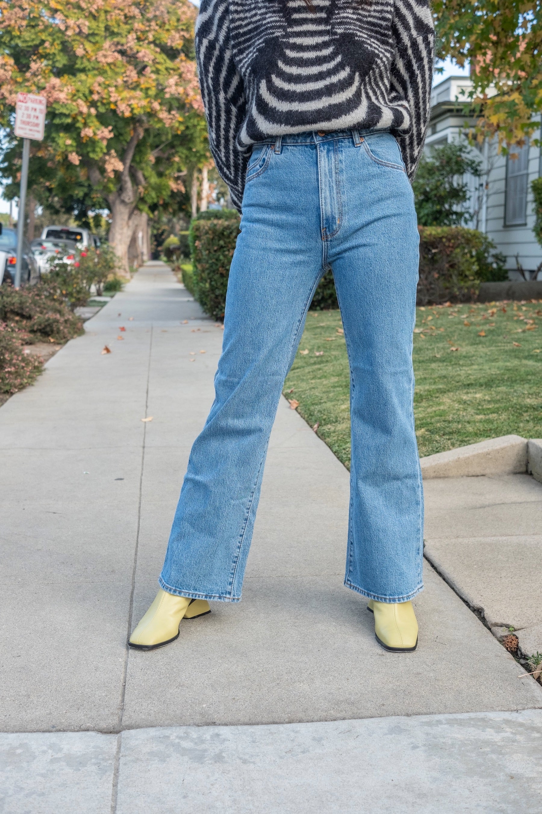 Cindy Blue Eastcoast Crop Flare