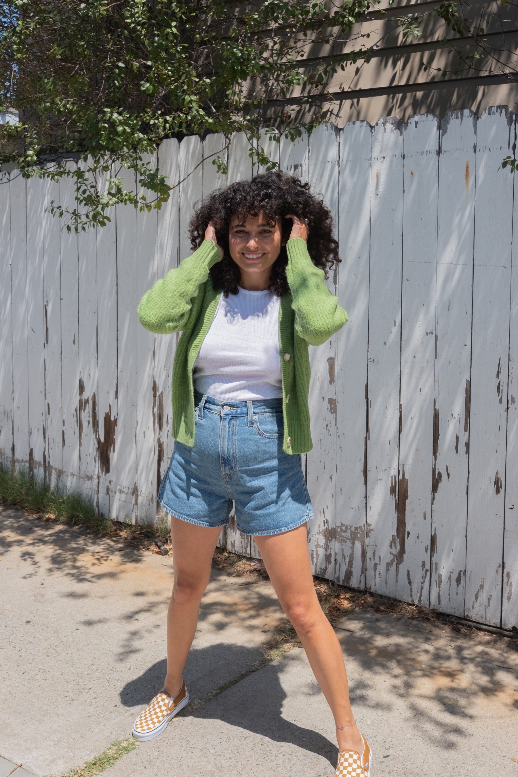 Green Wilma Cardigan