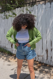 Green Wilma Cardigan