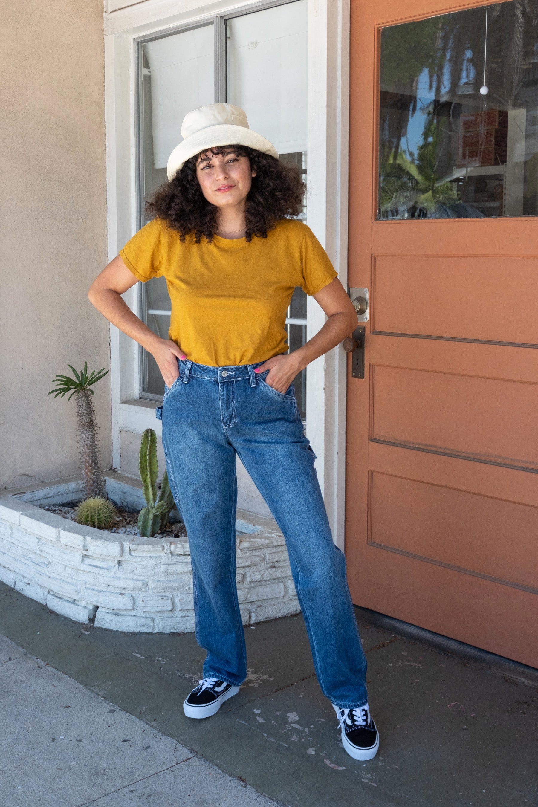 Medium Wash Denim Carpenter Pant