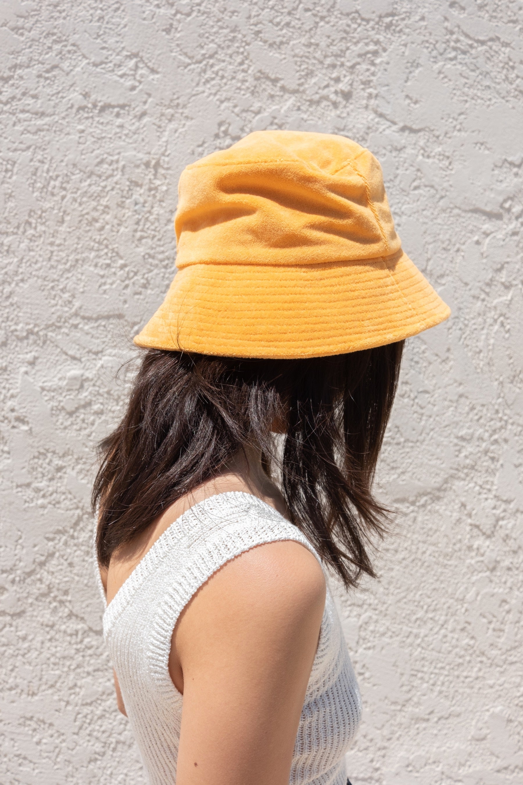 Tangerine Terry Wave Bucket Hat