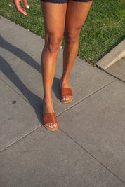 Cognac Cabana Sandal