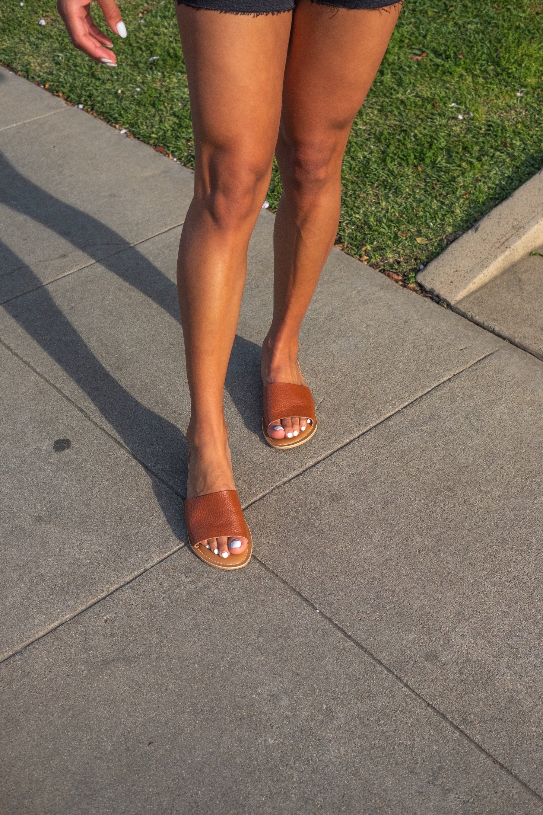 Cognac Cabana Sandal