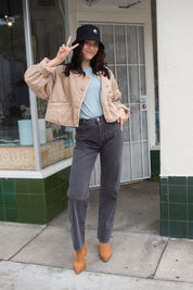 Vintage Black Classic Straight Jeans