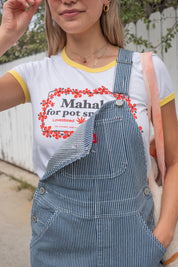 Mahalo Lei Ringer Tee