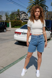White Jane Knit Tee