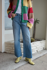 Lara Blue Eastcoast Crop Flare