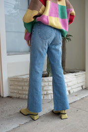 Lara Blue Eastcoast Crop Flare