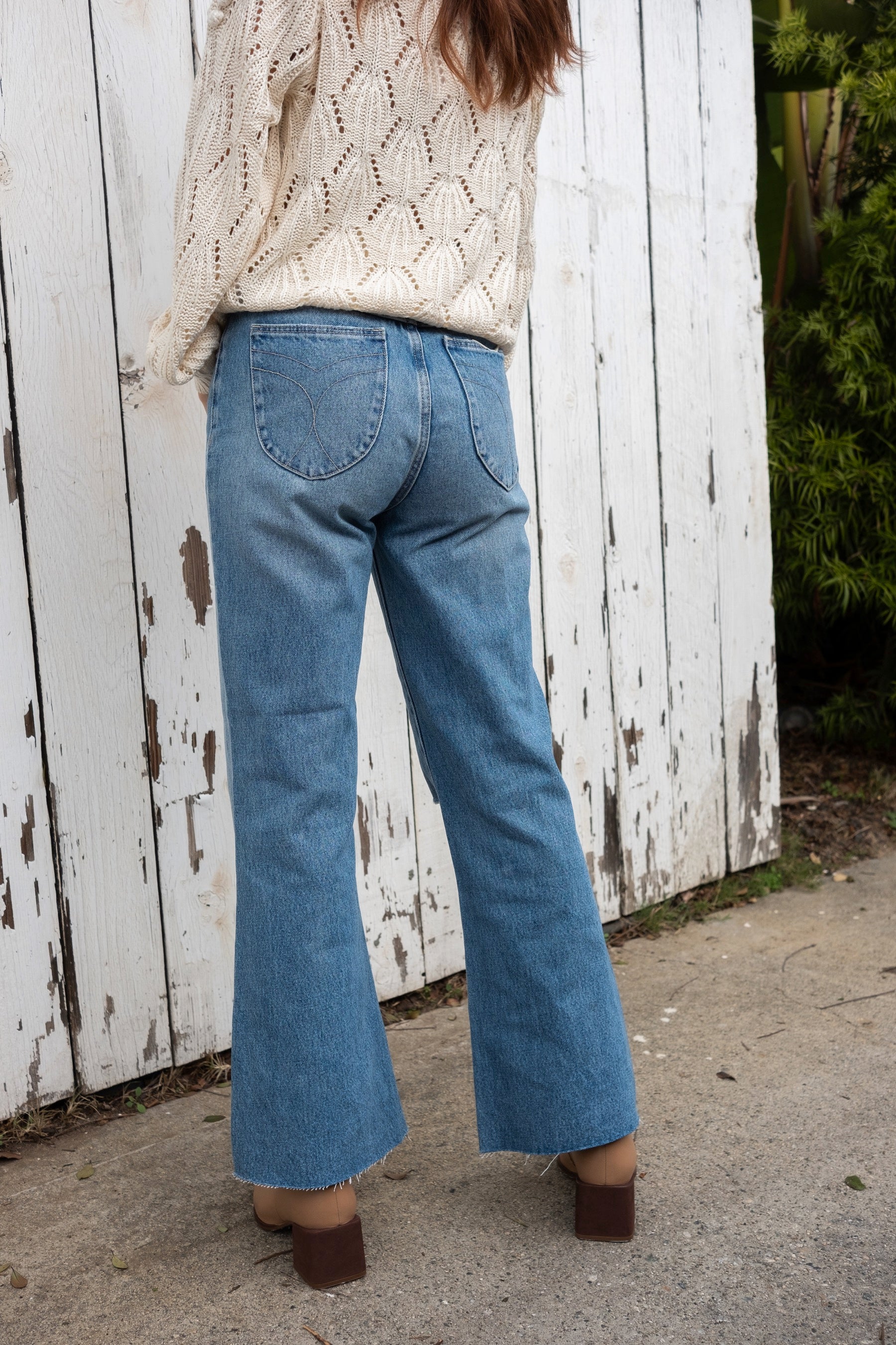 Lara Blue Eastcoast Crop Flare