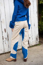 Klein Blue Canvas Jessie Pant