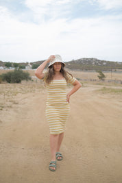 Striped Column Dress