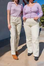 Cord Carpenter Pant - White