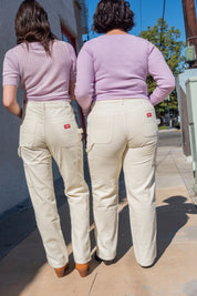 Cord Carpenter Pant - White