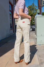 Cord Carpenter Pant - White