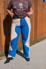 Klein Blue Canvas Jessie Pant
