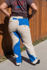 Klein Blue Canvas Jessie Pant