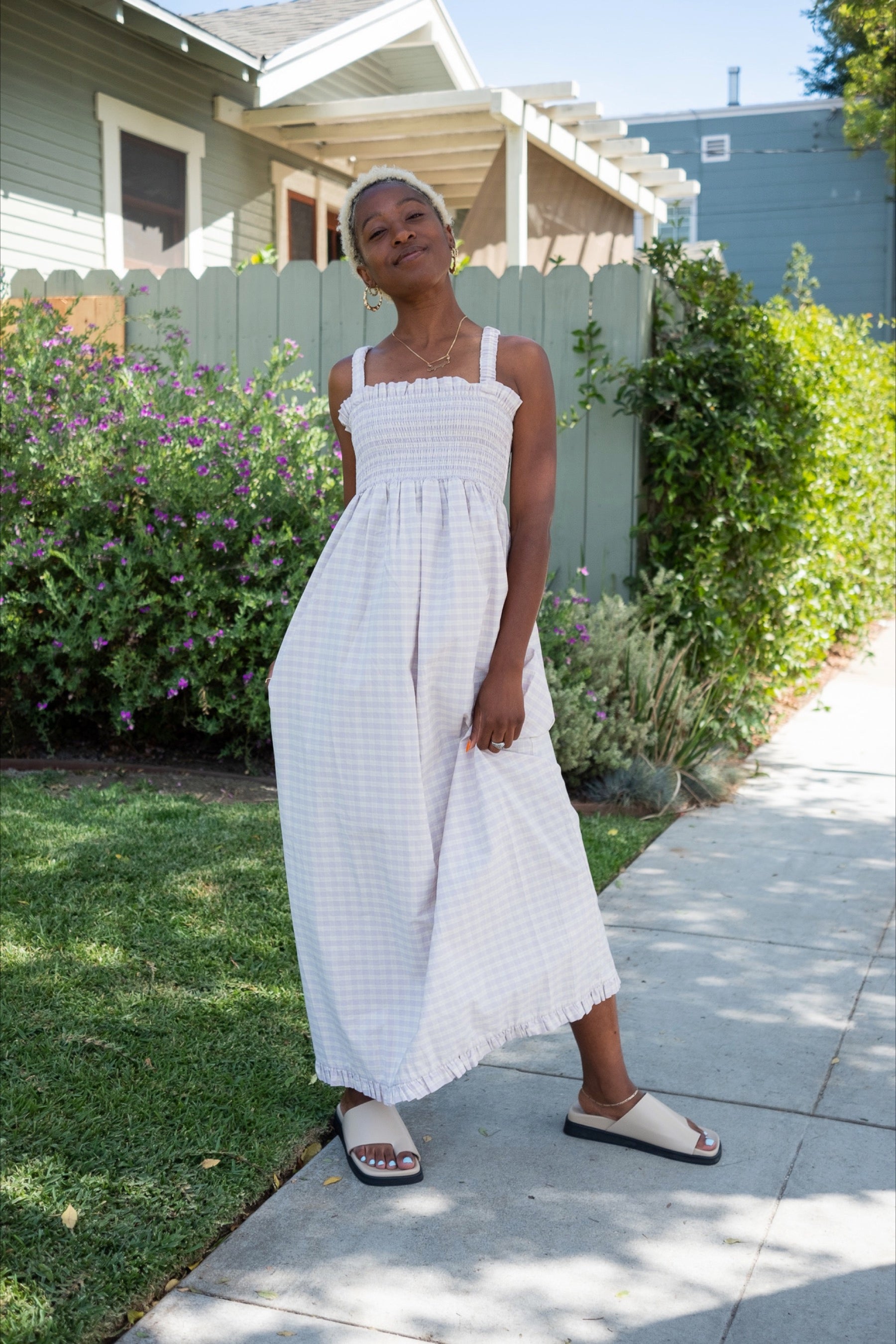 Bianca Plaid Tanner Scrunchie Dress