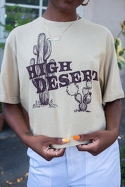X Prism Tan High Desert Crop Tee