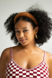 Cognac Teddy Headband