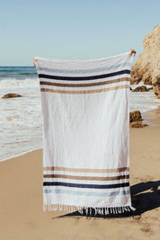 Blue Stripe Solimar Throw