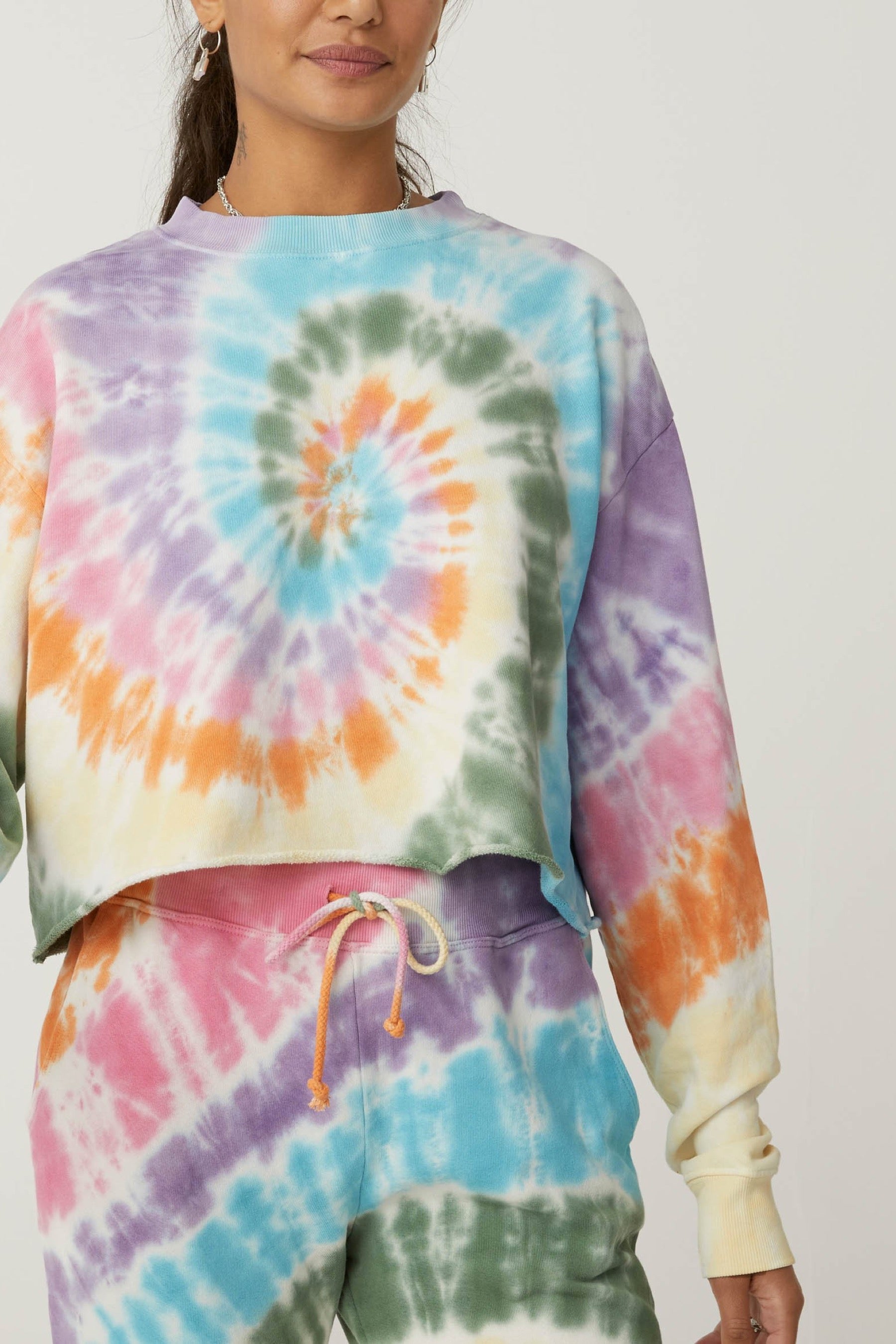 Rainbow Spiral Tie Dye Sweatshirt