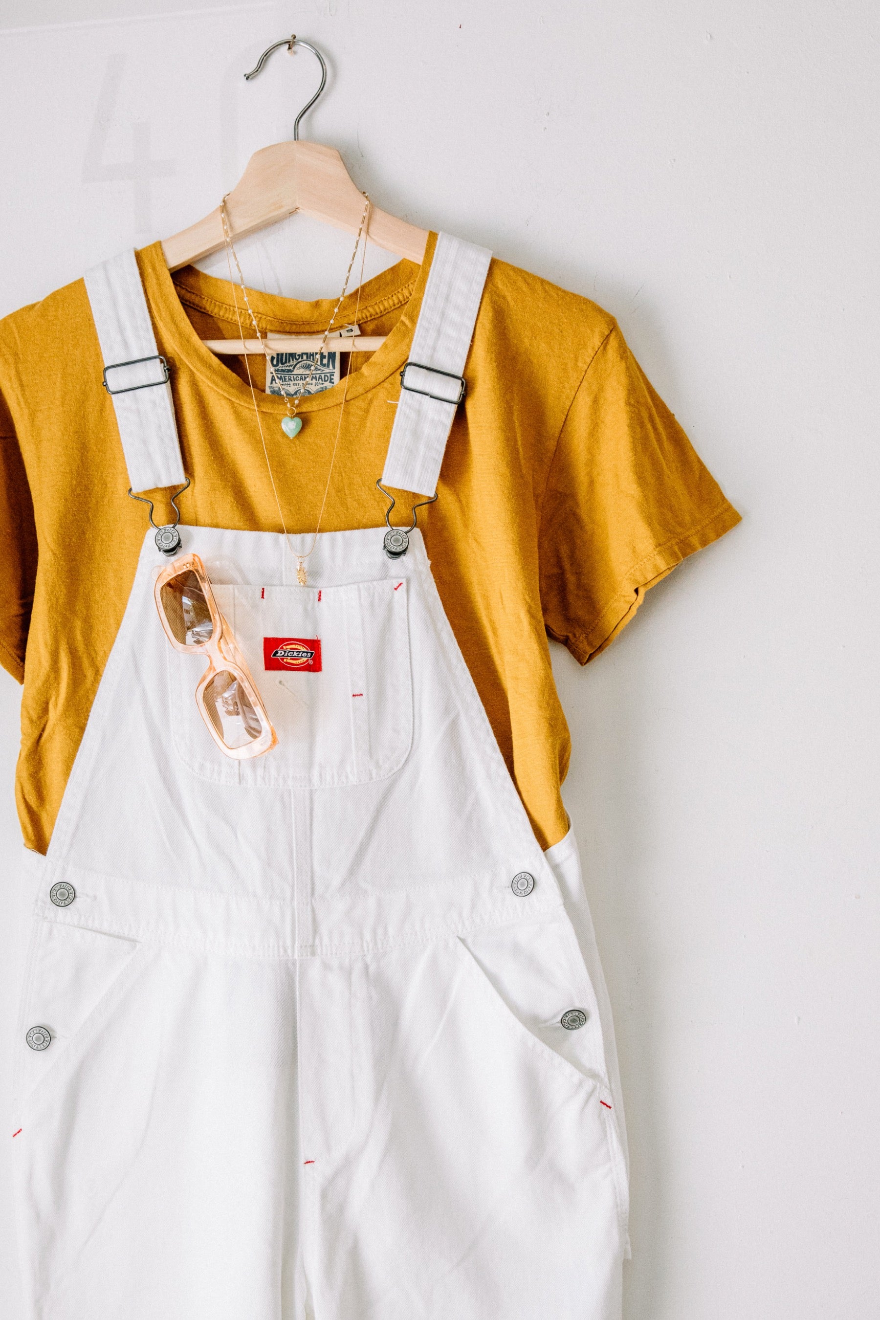 Relaxed Overalls - White
