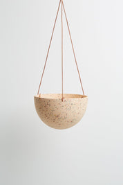 Salt Terrazzo Dome Hanging Pot