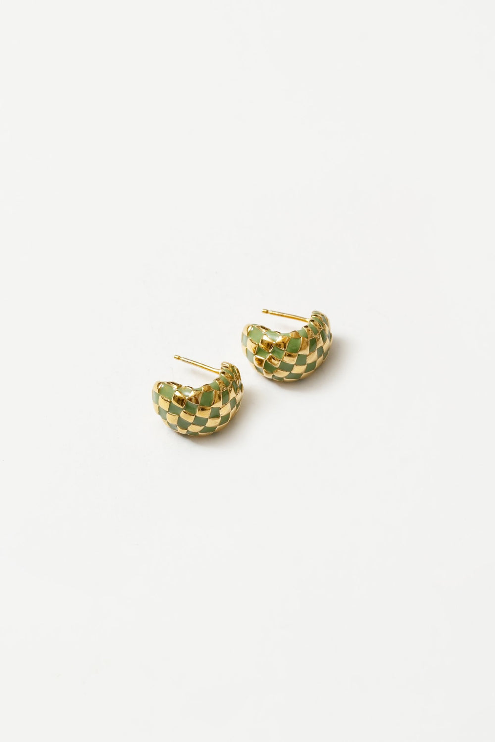 Green + Gold Nellie Earrings