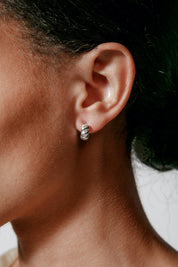 Small Silver Sadie Hoops