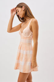 Tangerine Orange Eugenie Mini Dress
