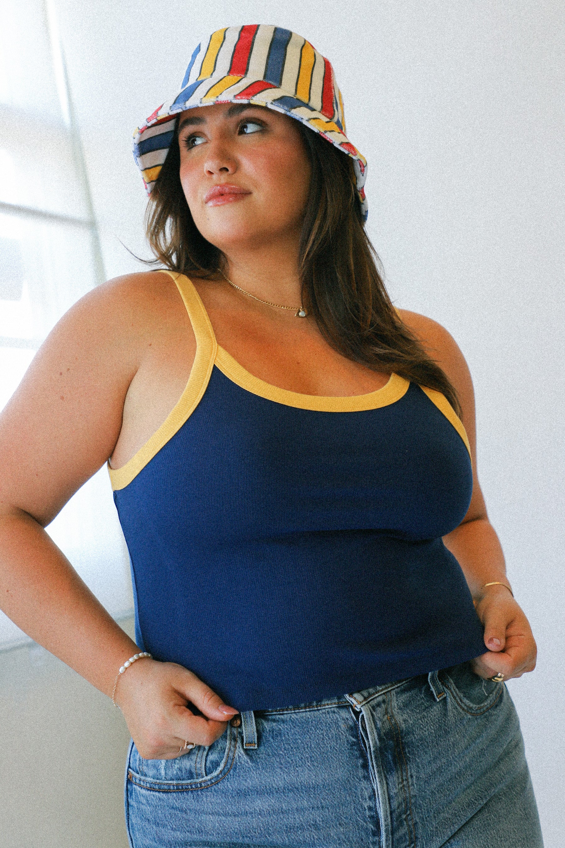 Terry Stripe Shore Bucket