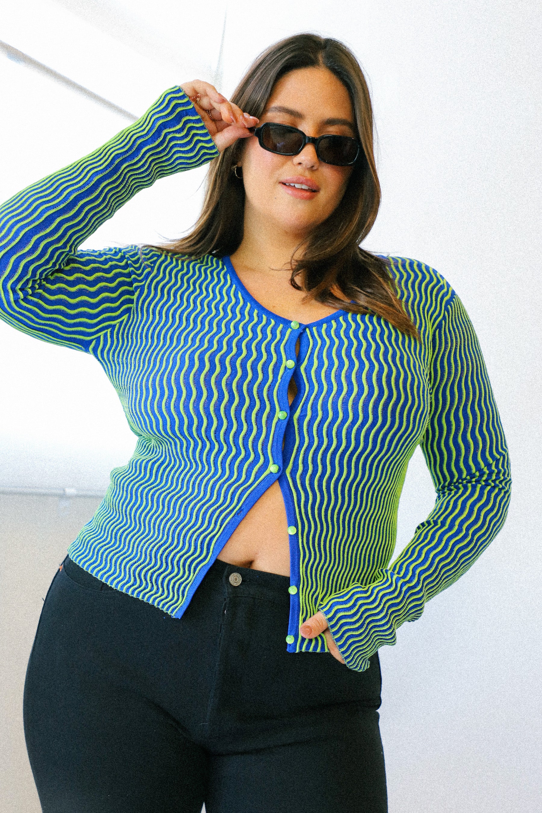 Dayflower Aster Cardigan