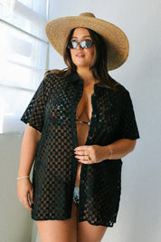 Black Harmony Button Down
