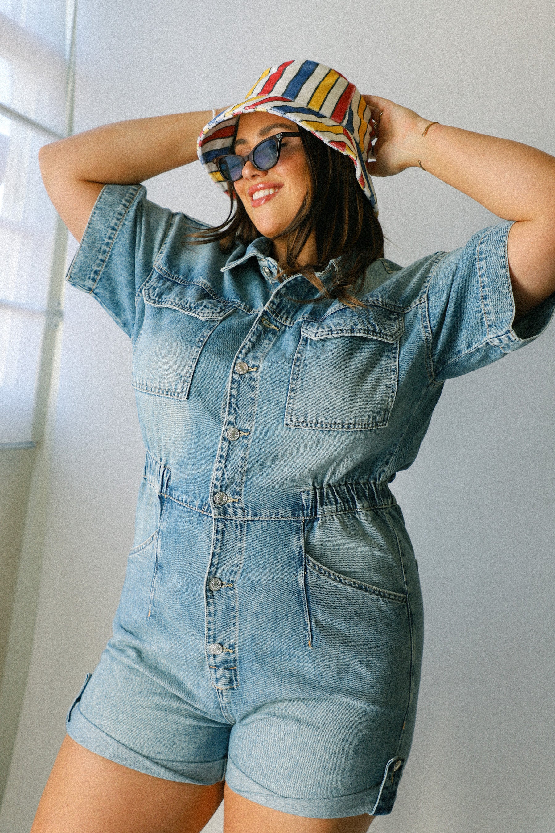 Terry Stripe Shore Bucket