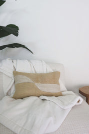 Cream + Tan Forma No. 2 Lumbar Pillow