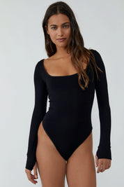 Black Settle In Bodysuit