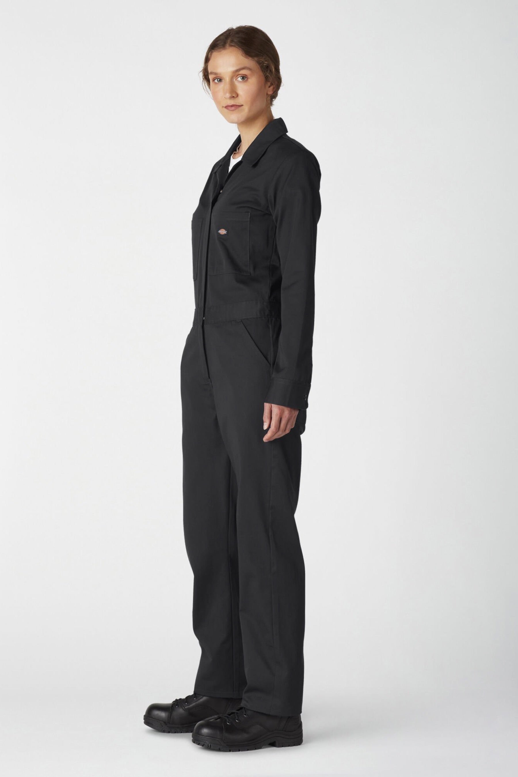 Black Long Sleeve Coveralls