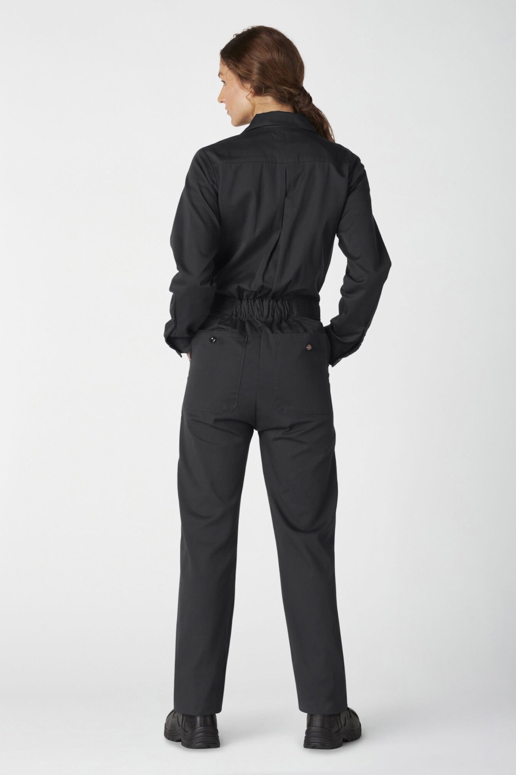 Black Long Sleeve Coveralls