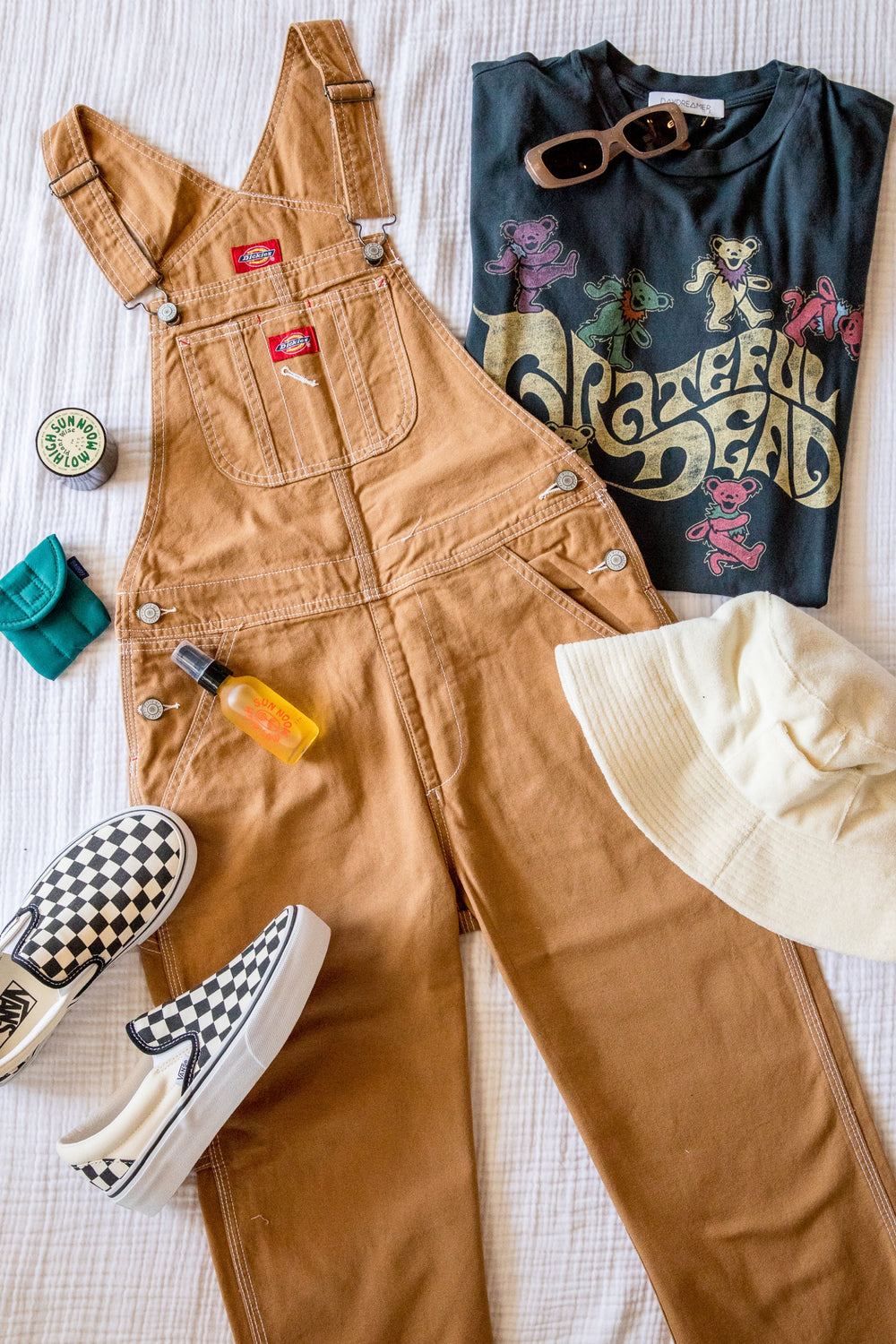 Duck Brown Relaxed Overalls