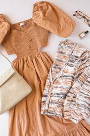 Hazelnut Bloom Dress