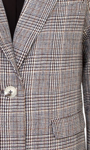 Brown Plaid Charles Blazer