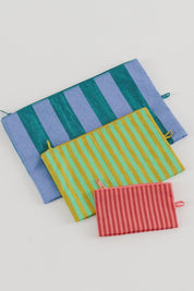 Afternoon Stripes Go Pouch Set