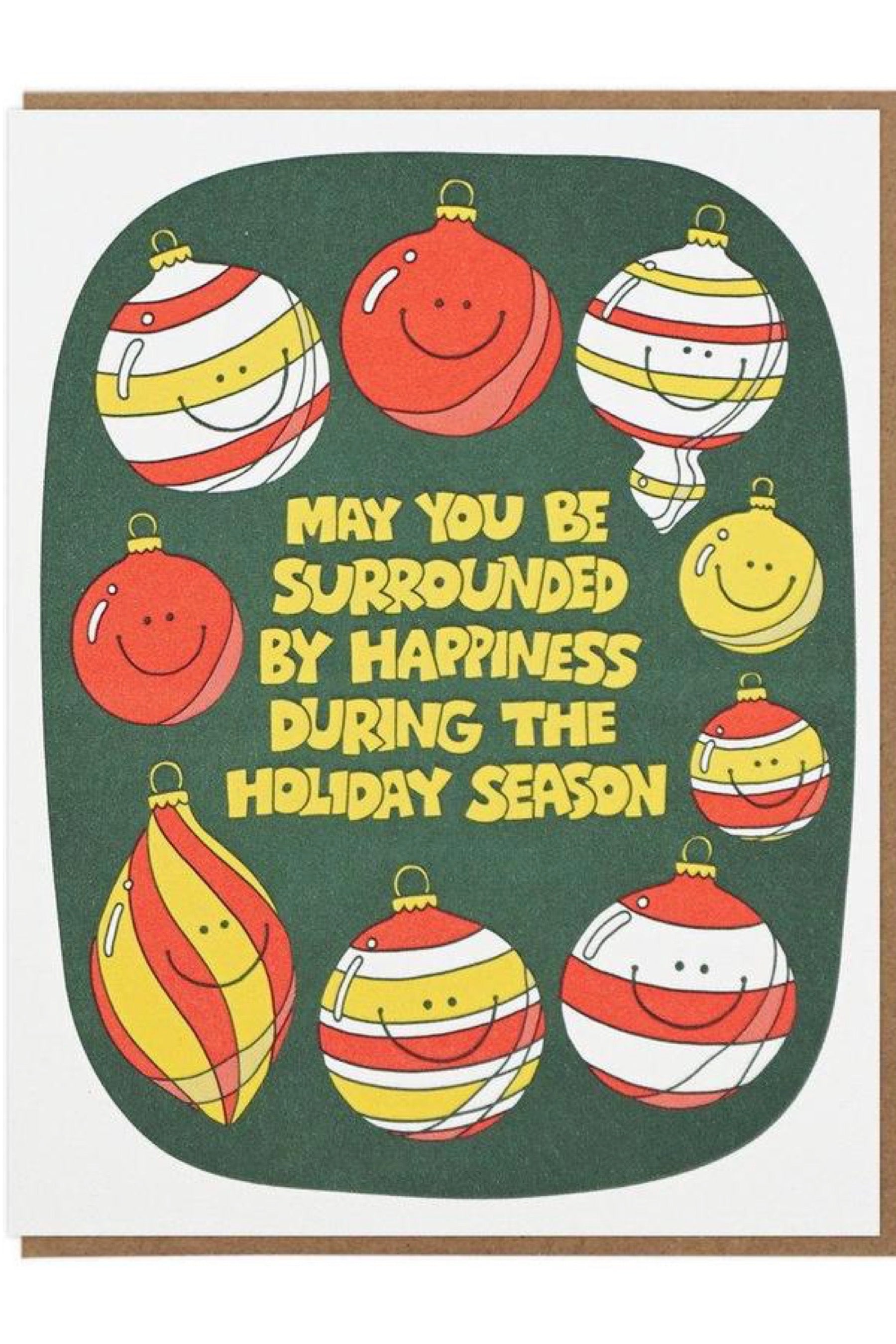 Surrounded By Happiness Ornaments Card