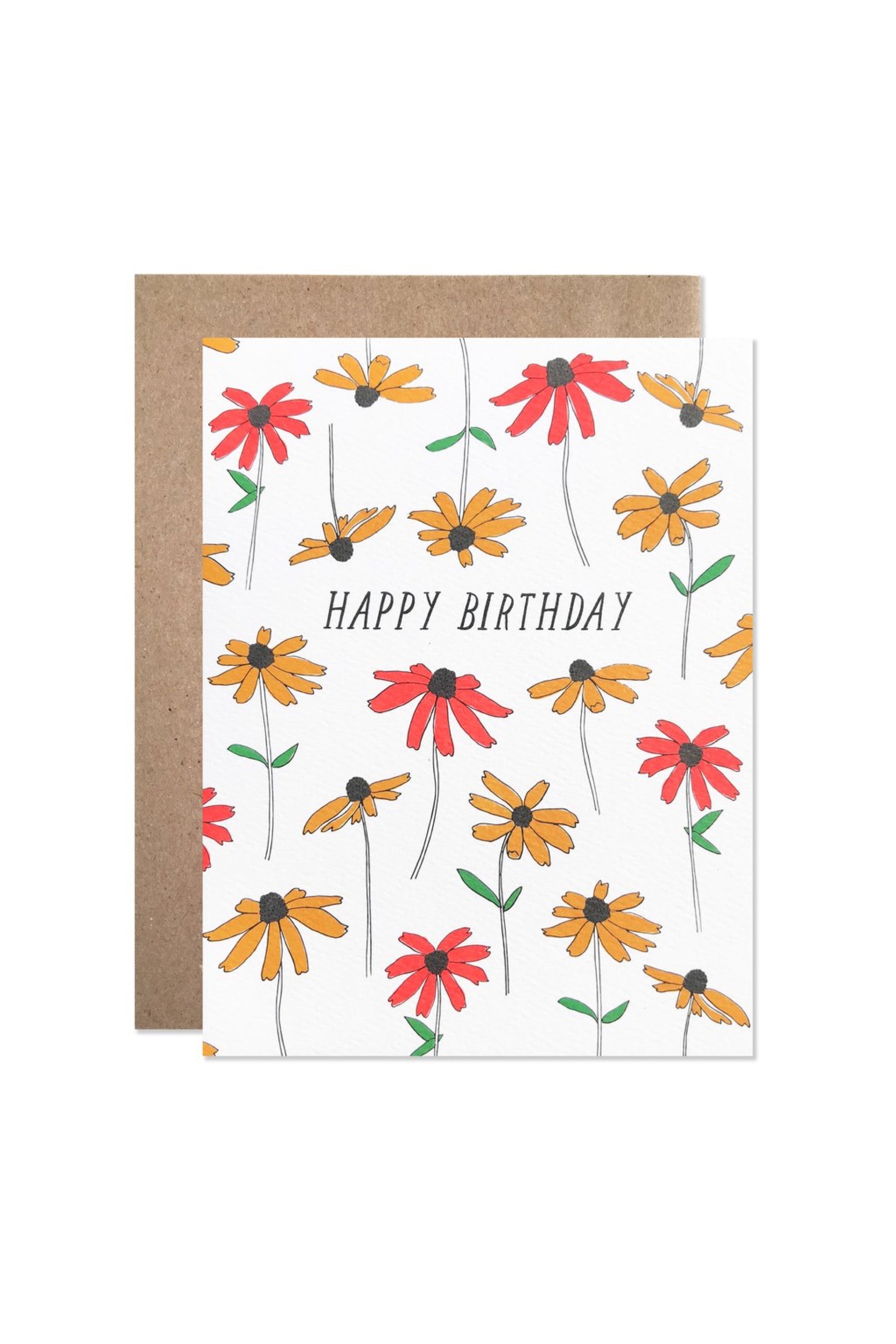 Happy Birthday Black Eyed Susan Card